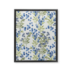 âWild Blueberryâ- Botanical Pattern (1) Framed Canvas Print Gallery Image 3