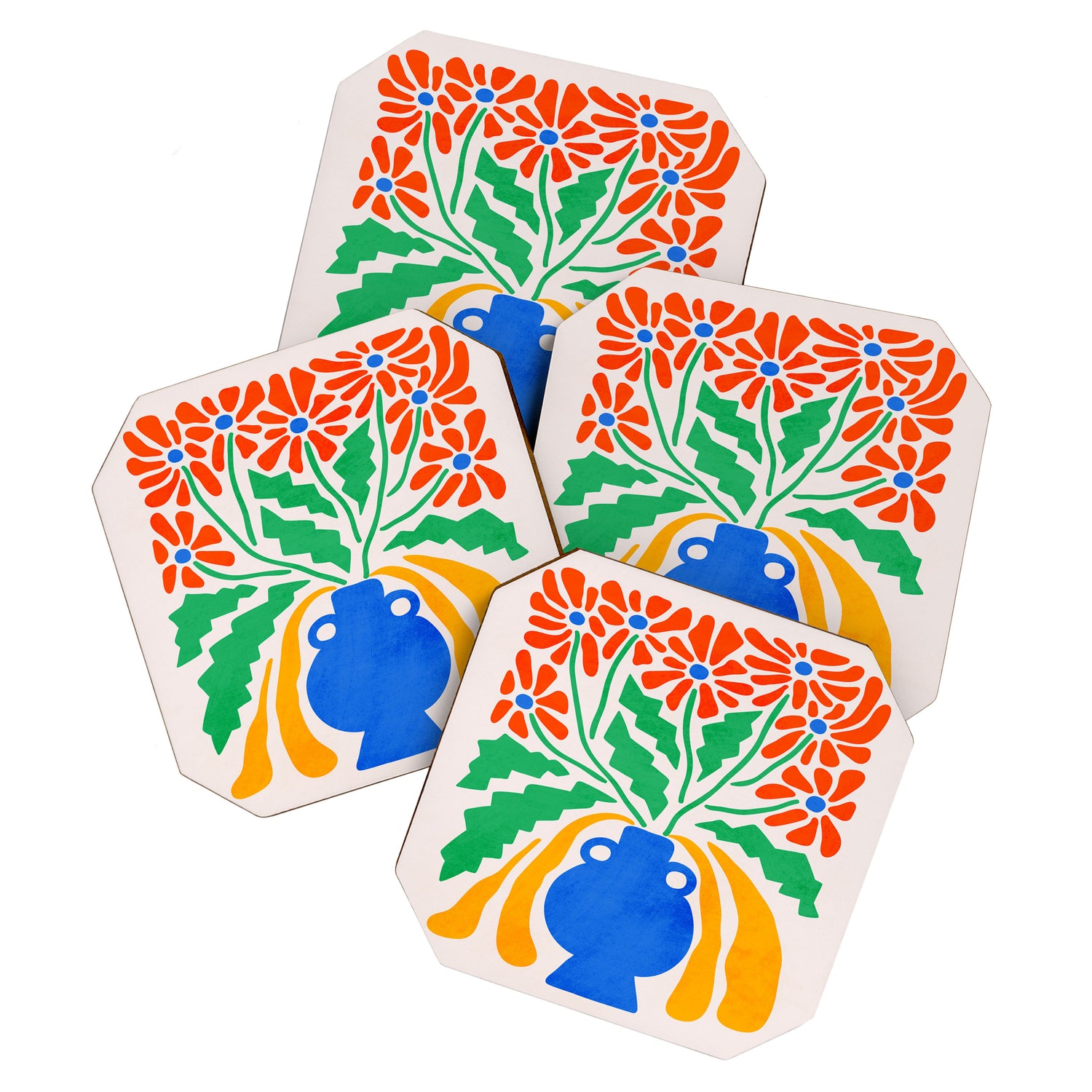 FOLIAGE 001: Hibiscus | Flower Market Coaster Gallery Image 1