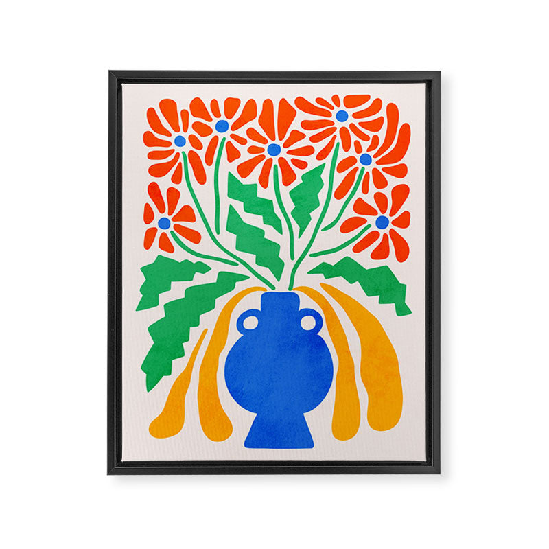 FOLIAGE 001: Hibiscus | Flower Market Framed Canvas Print Gallery Image 6