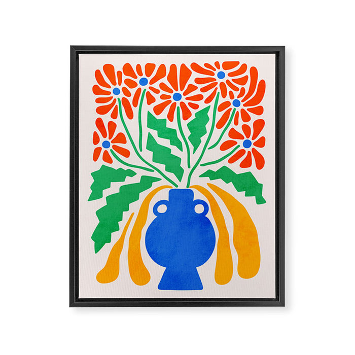 FOLIAGE 001: Hibiscus | Flower Market Framed Canvas Print Gallery Image 1