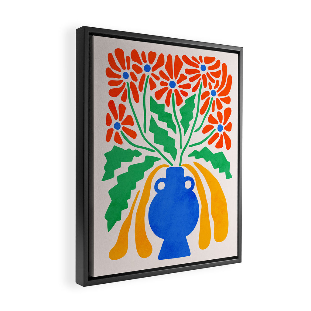 FOLIAGE 001: Hibiscus | Flower Market Framed Canvas Print Gallery Image 2