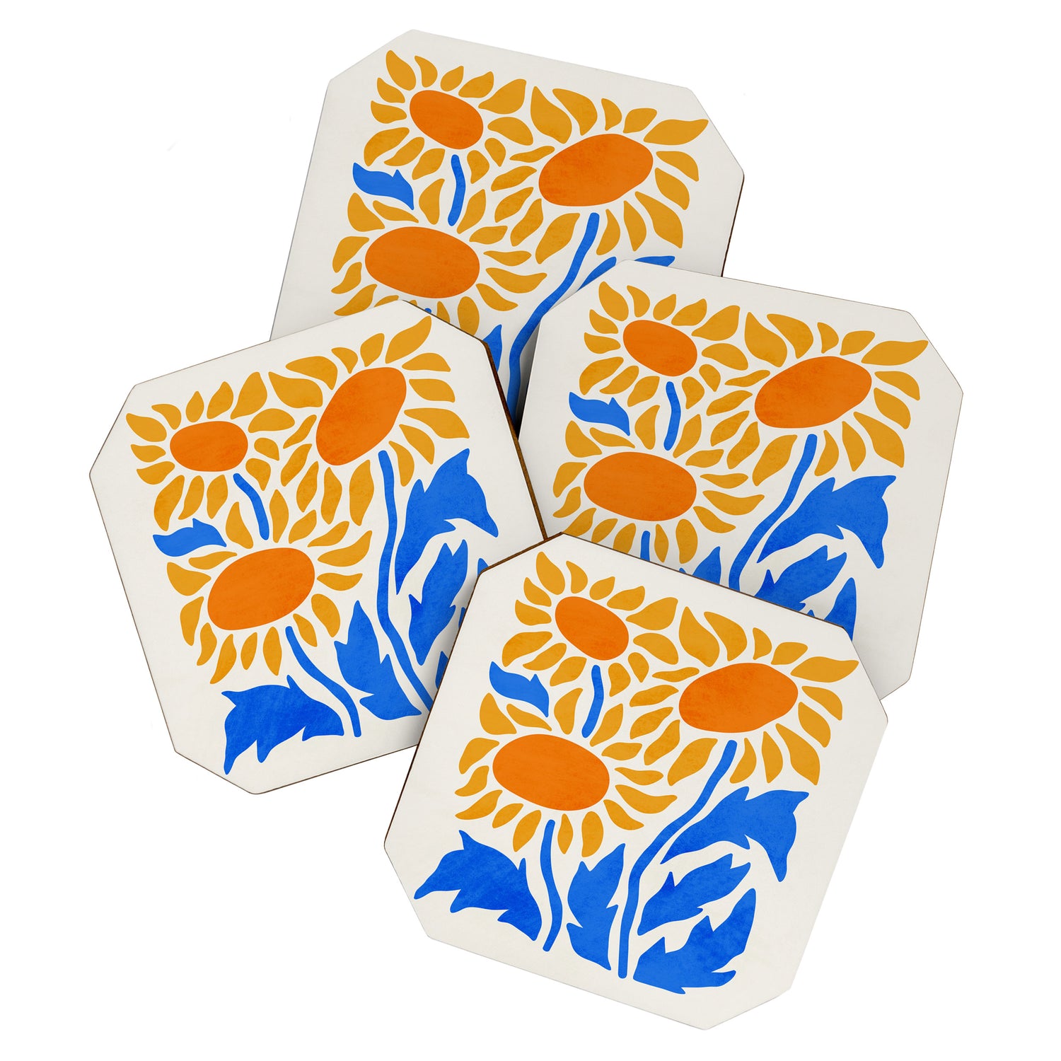FOLIAGE 002: Sunflower | Flower Market Coaster Gallery Image 1