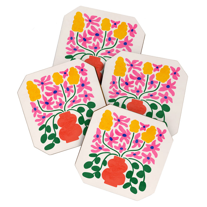 FOLIAGE 004: Lily & Orchid | Flower Market Coaster Gallery Image 1