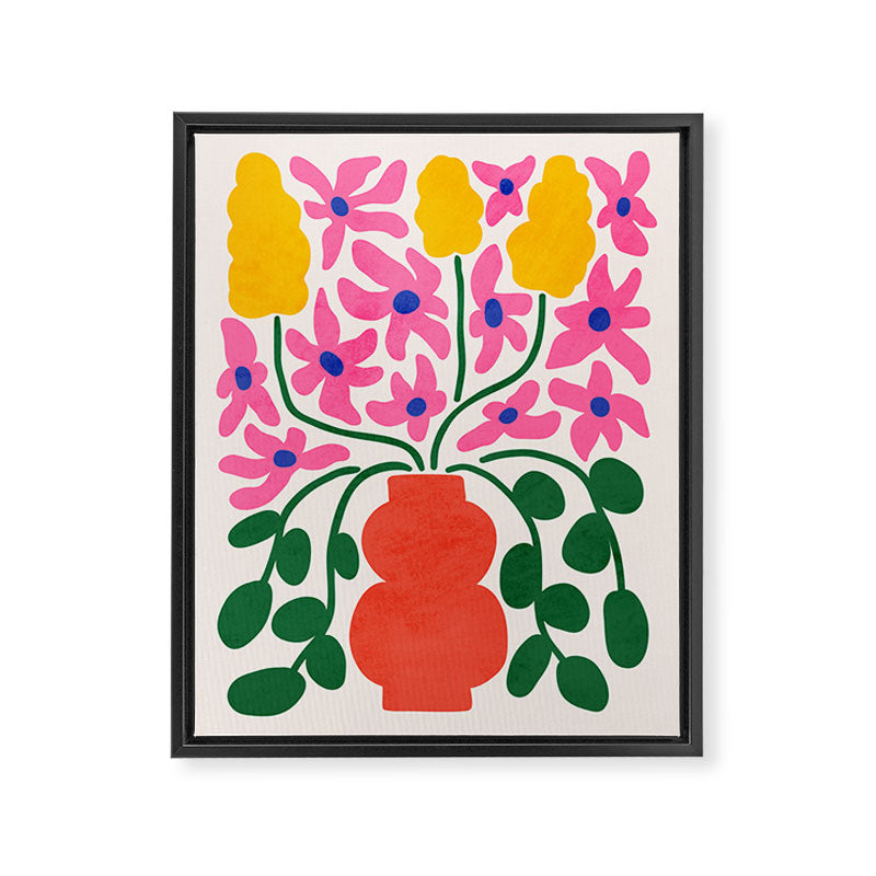 FOLIAGE 004: Lily & Orchid | Flower Market Framed Canvas Print Gallery Image 6