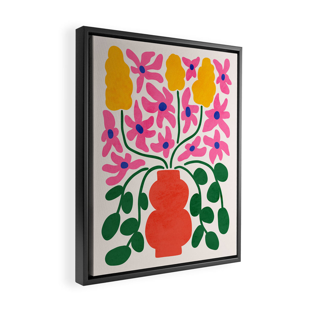FOLIAGE 004: Lily & Orchid | Flower Market Framed Canvas Print Gallery Image 2