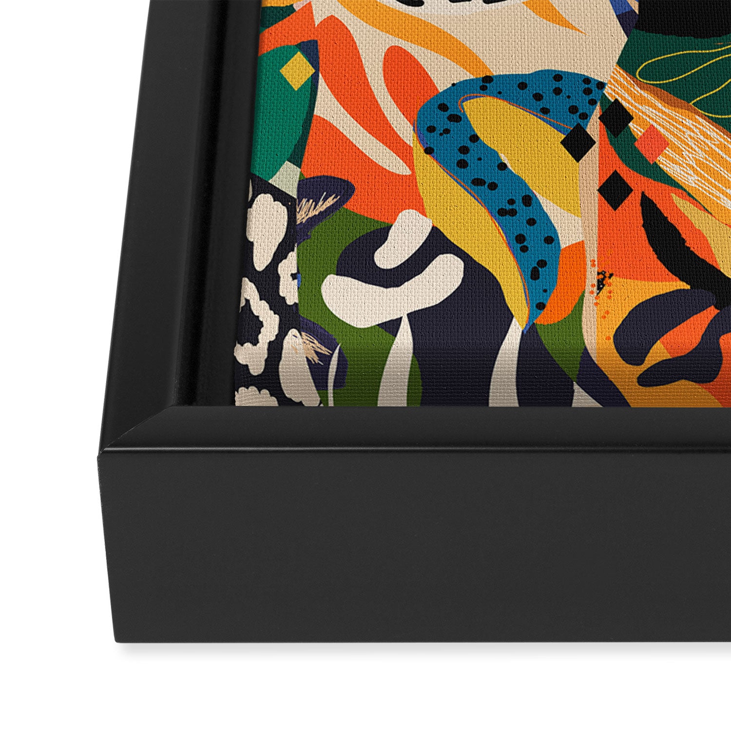 POP COLLAGE 01: Wild Edition Framed Canvas Print Gallery Image 3