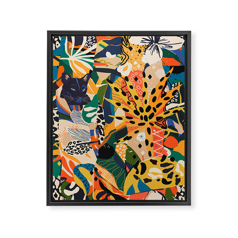 POP COLLAGE 01: Wild Edition Framed Canvas Print Gallery Image 6