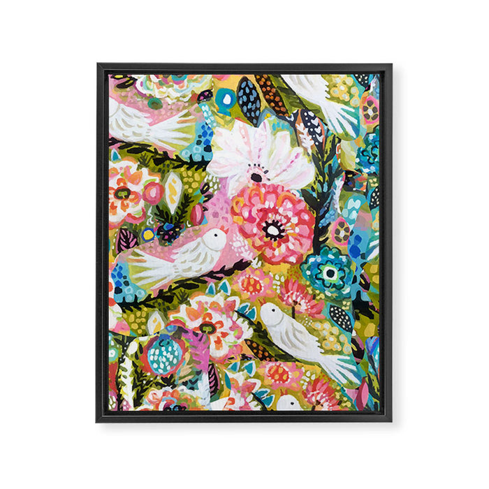 BOHEMIAN BIRDS Framed Canvas Print Gallery Image 1