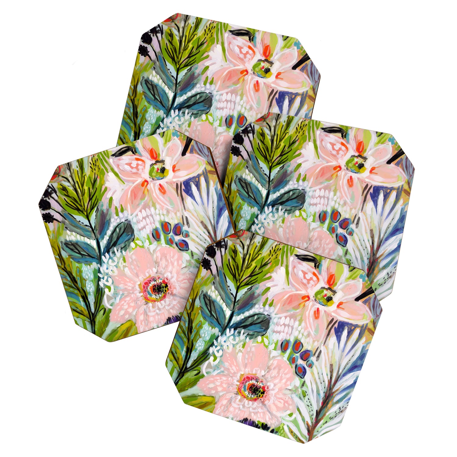 Bohemian Flower Garden Coaster Gallery Image 1
