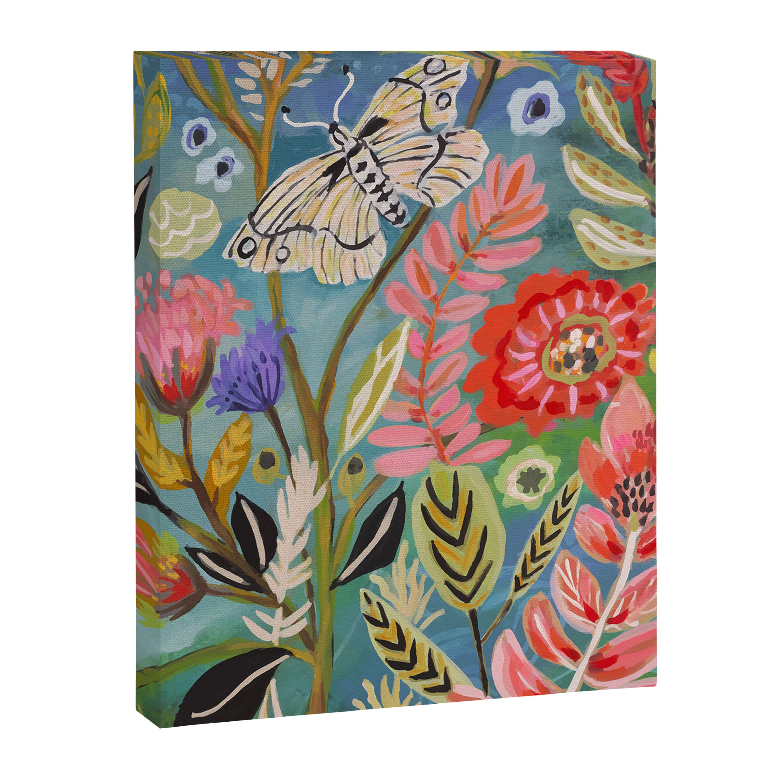 Butterfly Floral Canvas Print Gallery Image 6