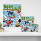 Dogs at Play Canvas Print Gallery Image 3