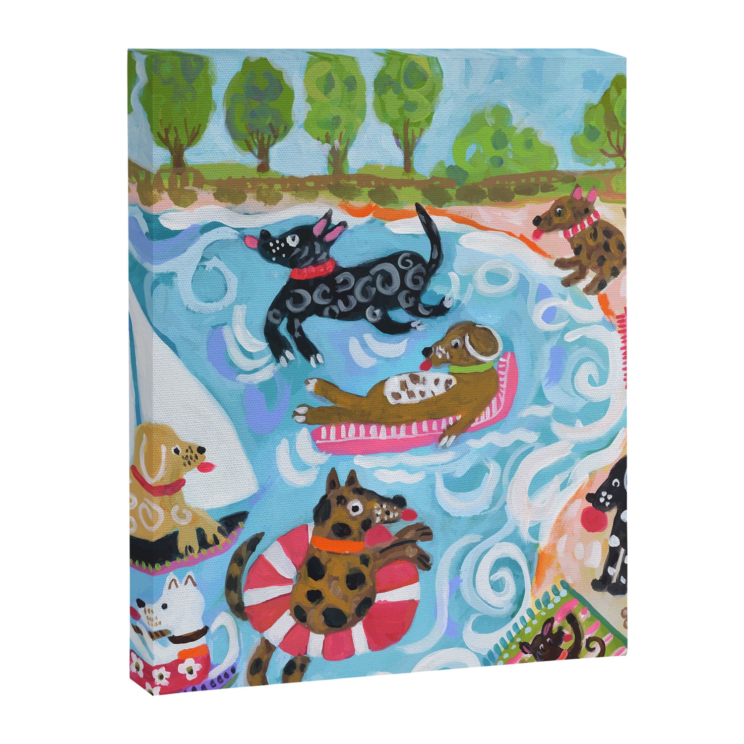 Dogs at Play Canvas Print Gallery Image 3