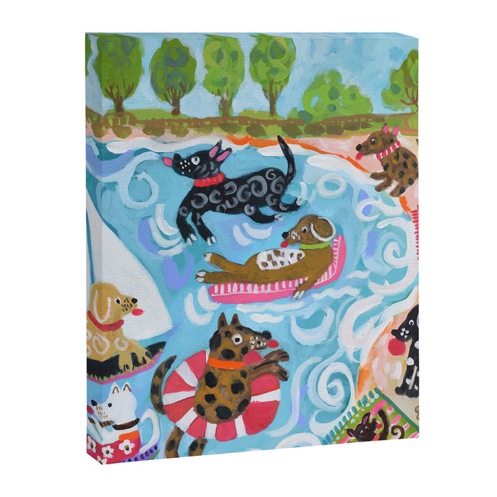 Dogs at Play Canvas Print Gallery Image 1