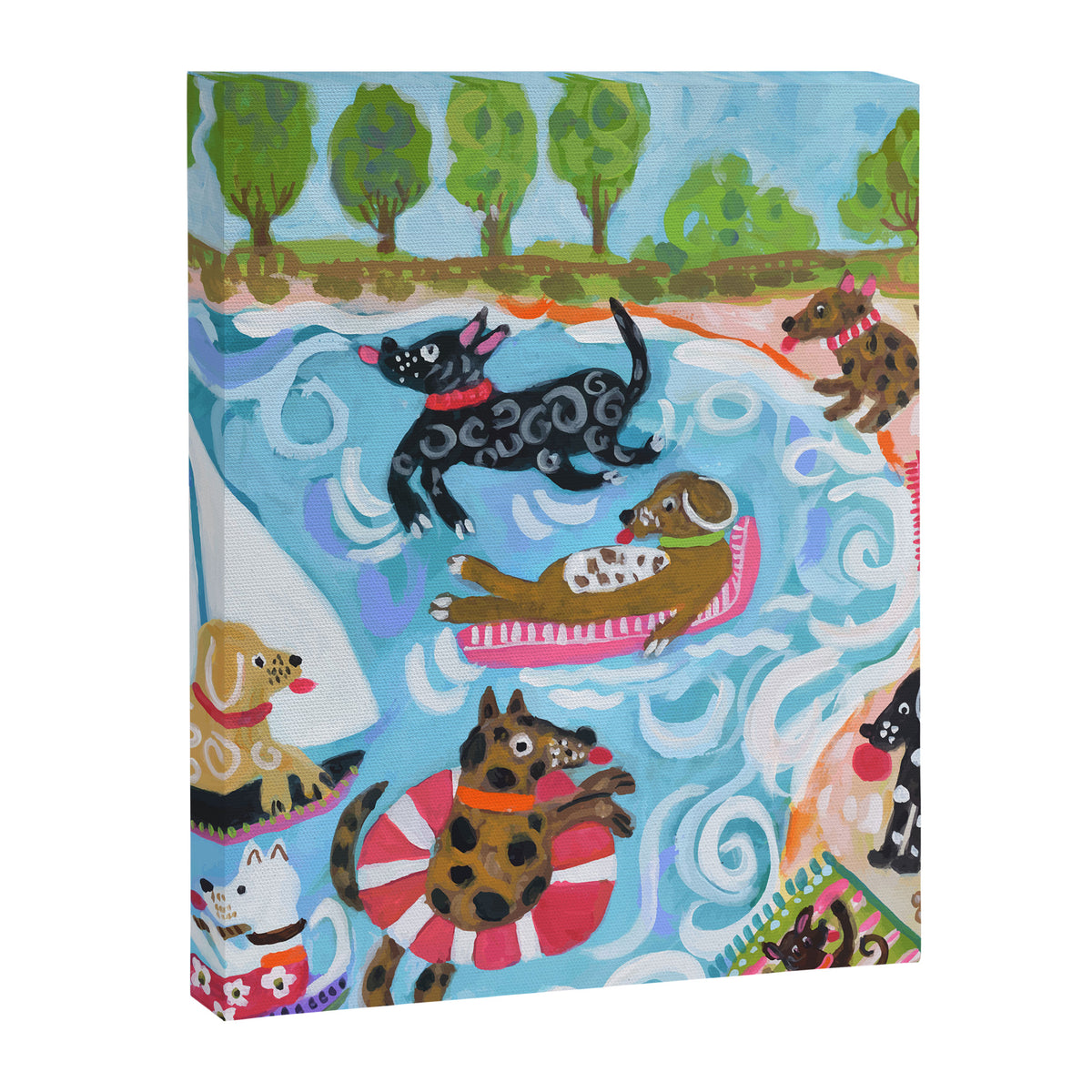 Dogs at Play Canvas Print Gallery Image 8