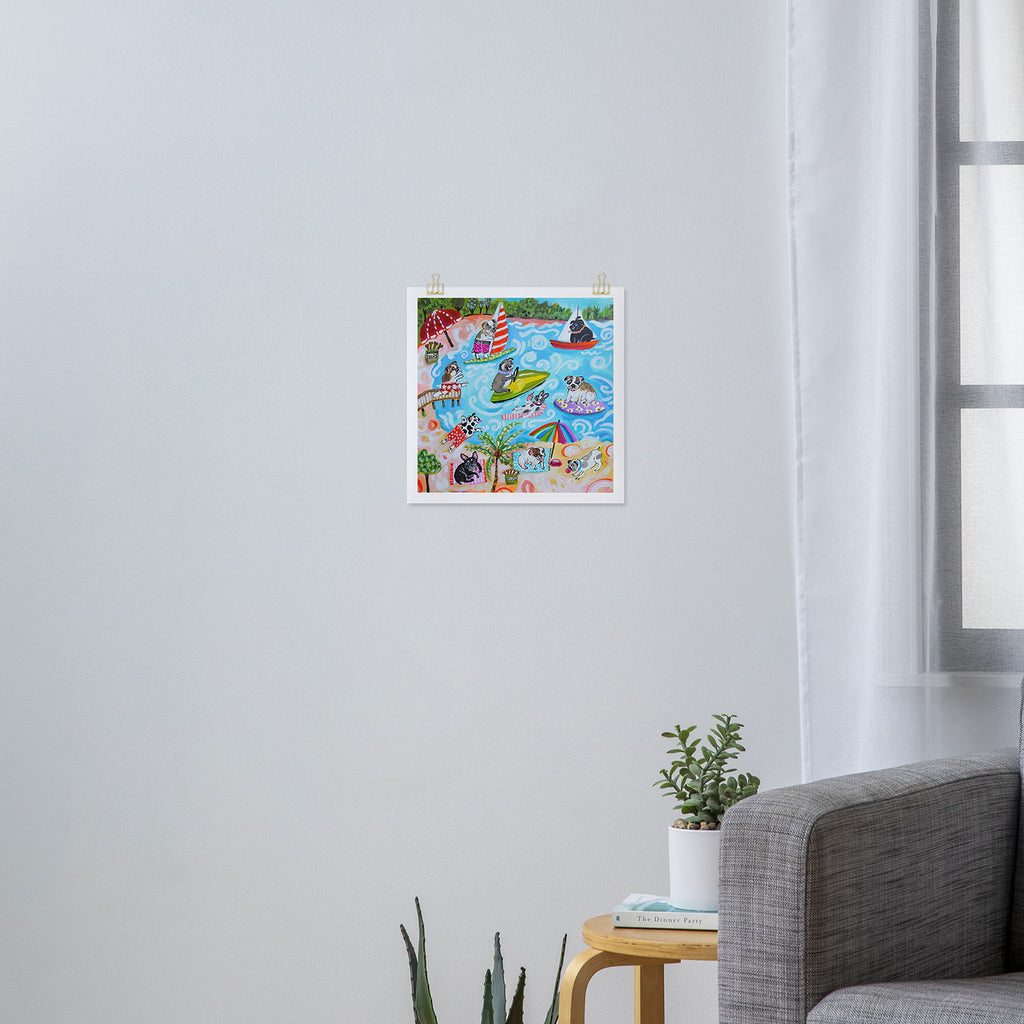 Dogs at the Beach Art Print Gallery Image 3