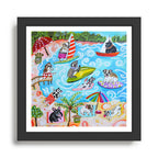 Dogs at the Beach Framed Art Print Gallery Image 1