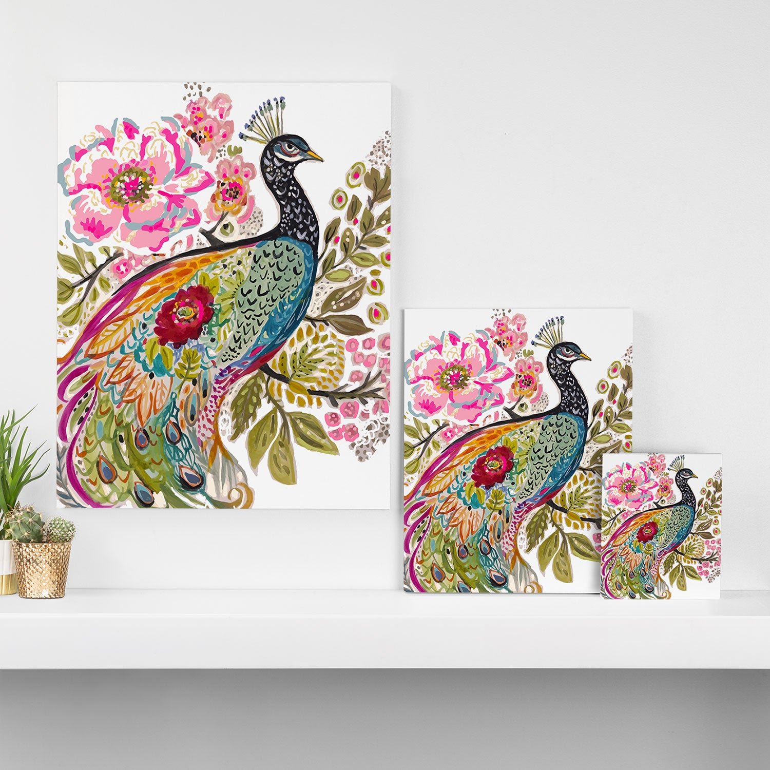 PEACOCK Canvas Print Gallery Image 3