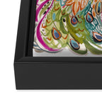 PEACOCK Framed Canvas Print Gallery Image 3