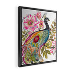 PEACOCK Framed Canvas Print Gallery Image 2