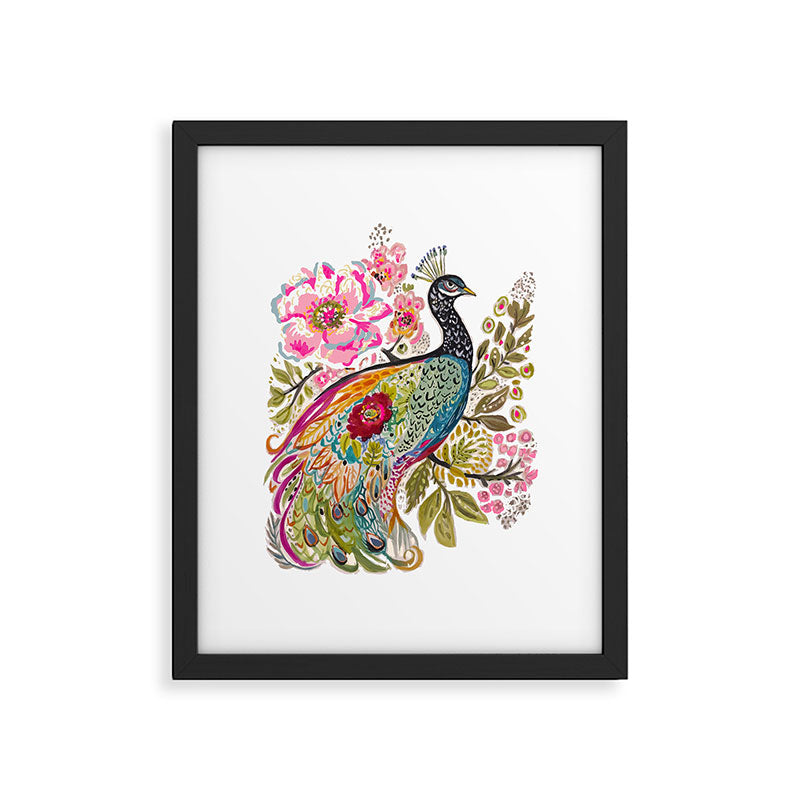 PEACOCK Framed Art Print Gallery Image 5