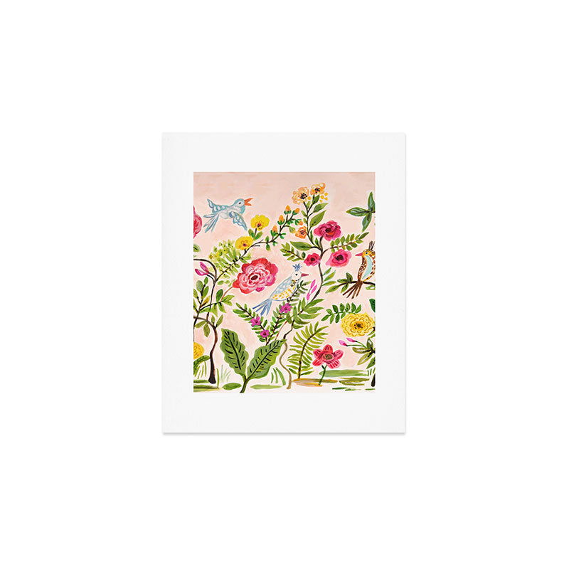 Pink Garden Dream Art Print Gallery Image 1