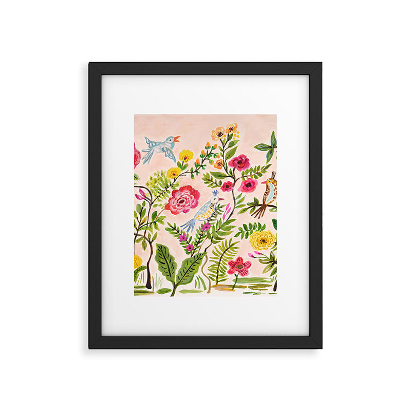 Pink Garden Dream Framed Art Print Gallery Image 5