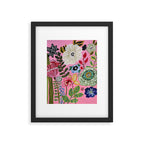 Pink Garden Flowers Framed Art Print Gallery Image 6