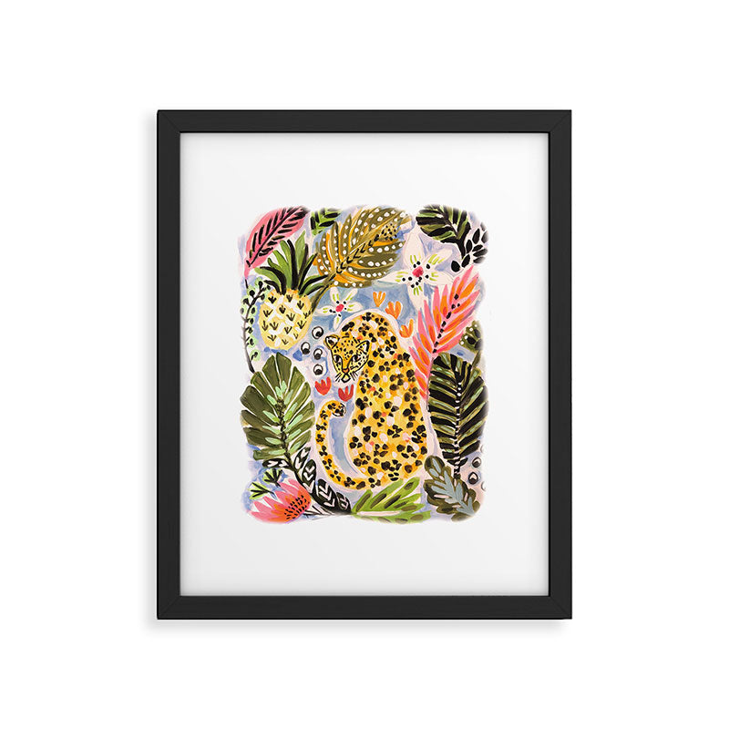 Tiger Leopard by Karen Fields Framed Art Print Gallery Image 5