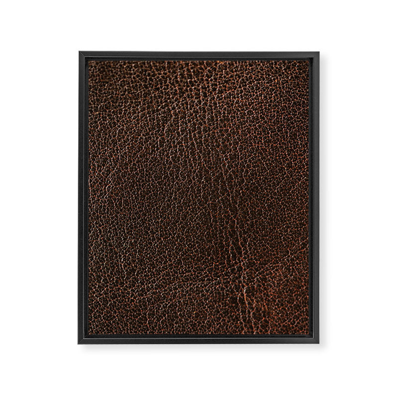Brown leather Framed Canvas Print Gallery Image 6