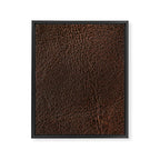 Brown leather Framed Canvas Print Gallery Image 6