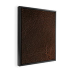 Brown leather Framed Canvas Print Gallery Image 2