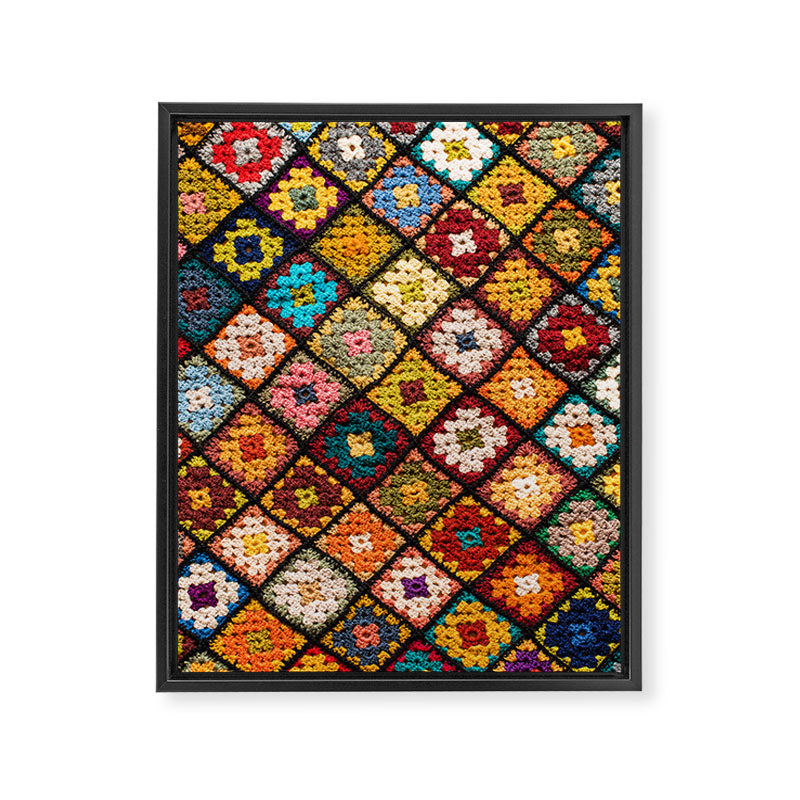 Granny square Framed Canvas Print Gallery Image 6