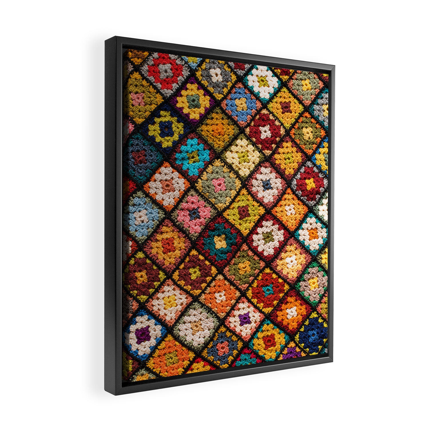 Granny square Framed Canvas Print Gallery Image 2