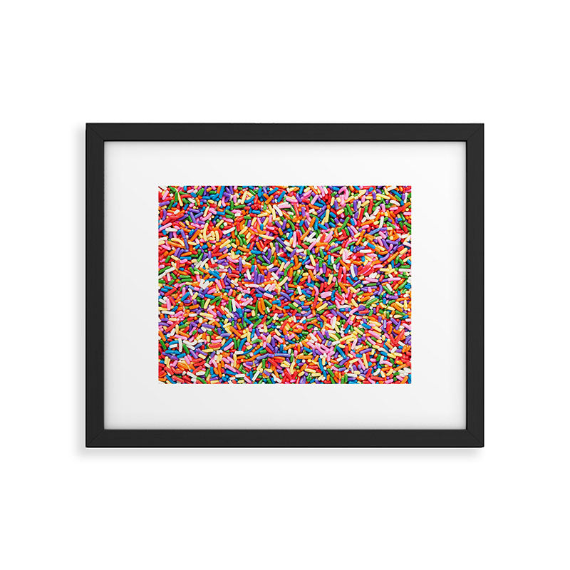 Colorful Rainbow Sprinkles | Sweet Candy Framed Art Print Gallery Image 5