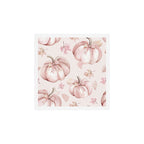 Blush Pink Autumn Fall Pumpkins Watercolor All Over Art Print Gallery Image 1