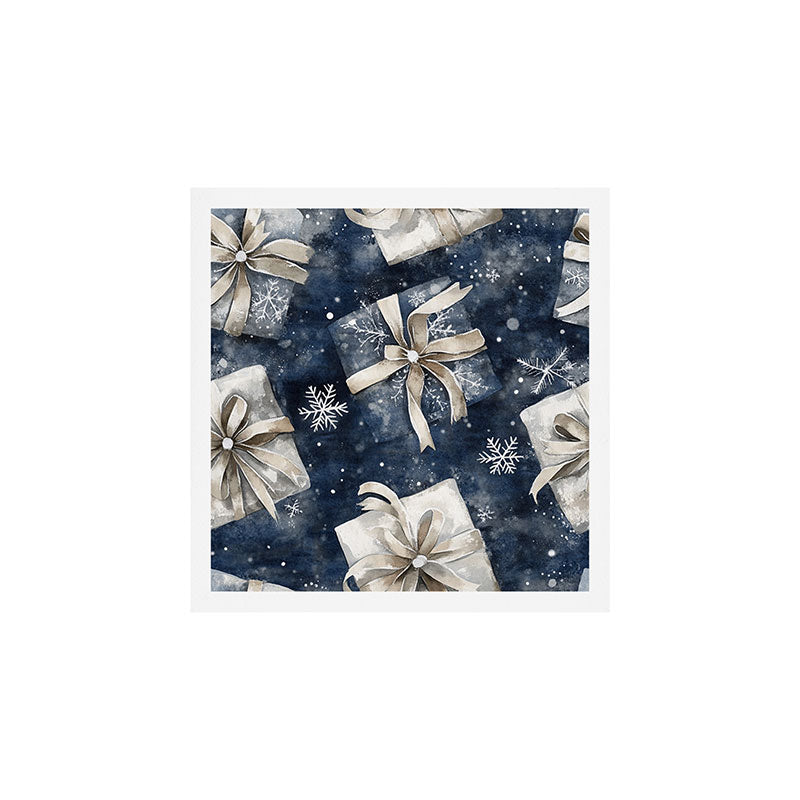 Christmas Winter Gifts Presents Watercolor Illustration Art Print Gallery Image 1