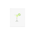 Cocktails. Watercolor Painting. Margarita Art Print Gallery Image 1