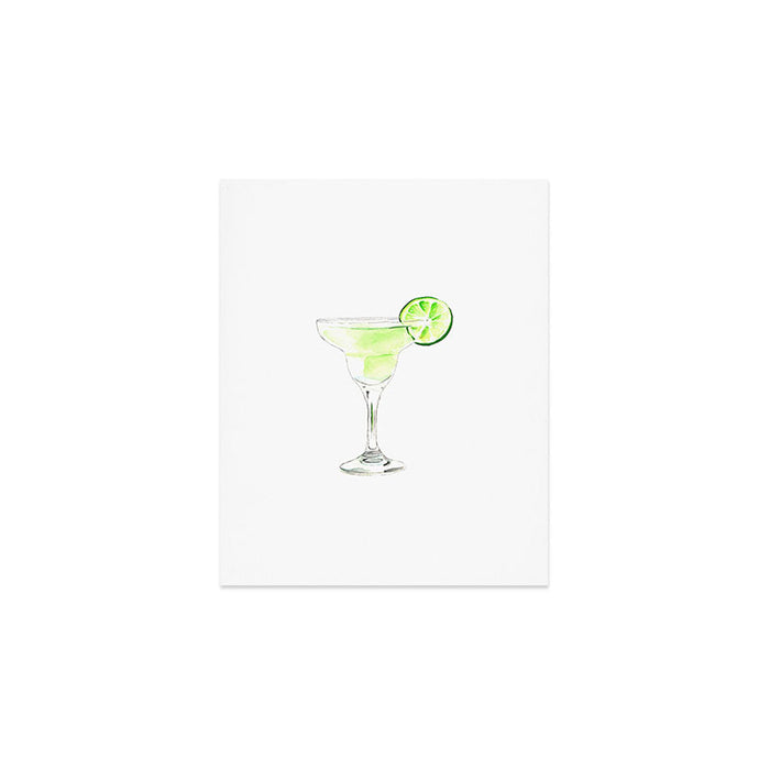 Cocktails. Watercolor Painting. Margarita Art Print Gallery Image 1