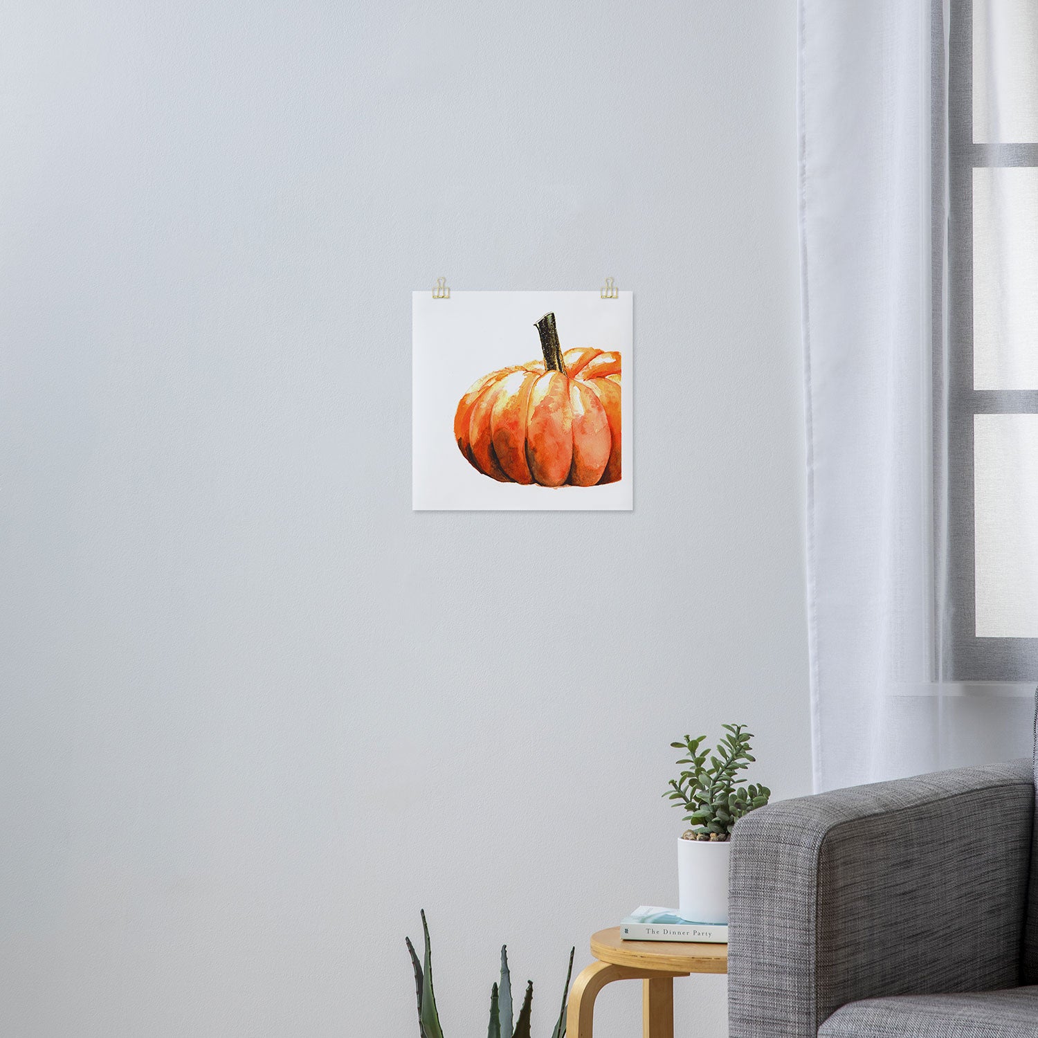 Fall Harvest Pumpkin Art Print Gallery Image 3