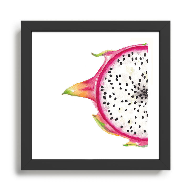 Tutti Frutti Dragonfruit Watercolor Painting Framed Art Print Gallery Image 1