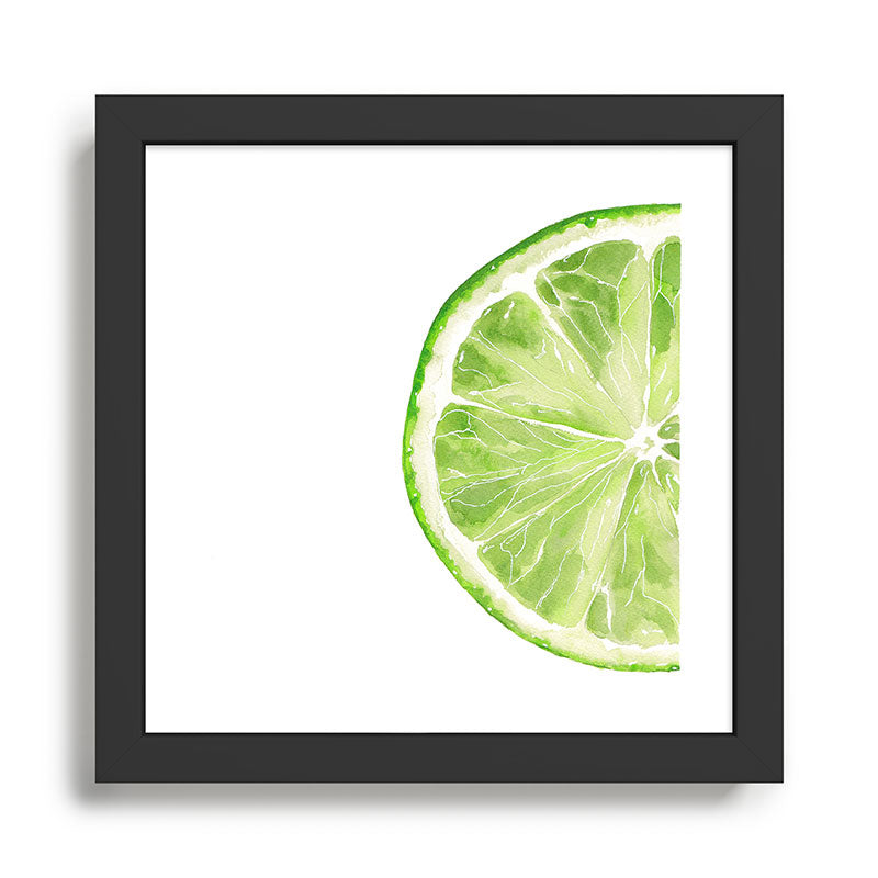 Tutti Frutti Lime Watercolor Painting Framed Art Print Gallery Image 1
