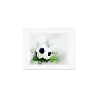 Watercolor soccer ball Art Print Gallery Image 1