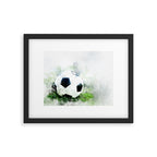 Watercolor soccer ball Framed Art Print Gallery Image 5