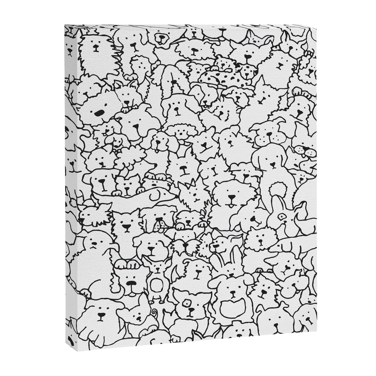 Dog Doodle Art Canvas Print Gallery Image 8