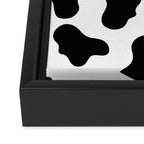 Moo Cow Print Framed Canvas Print Gallery Image 3