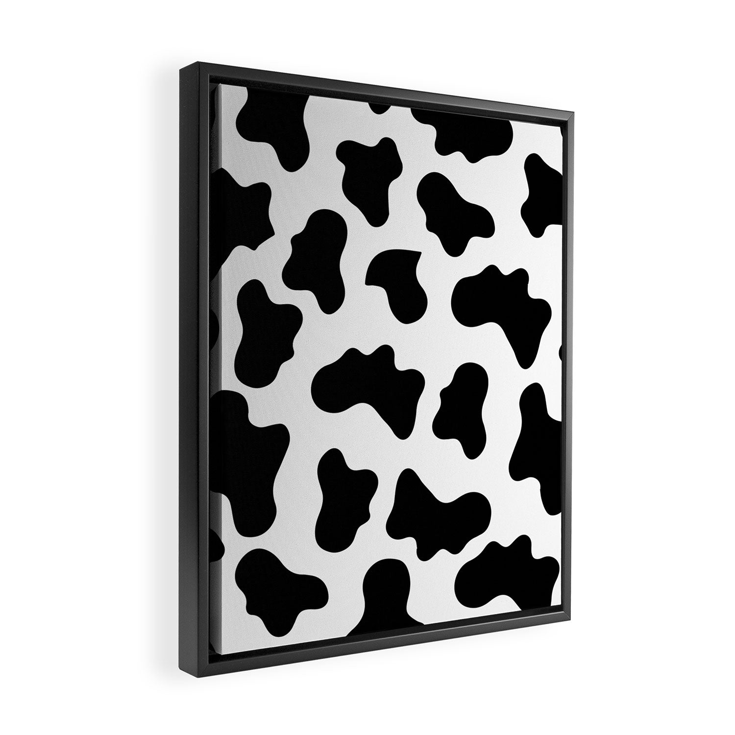 Moo Cow Print Framed Canvas Print Gallery Image 2