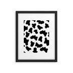 Moo Cow Print Framed Art Print Gallery Image 6