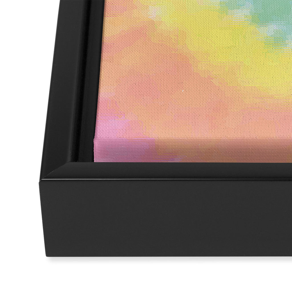 Pastel Tie Dye Framed Canvas Print Gallery Image 3