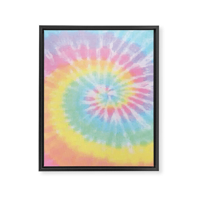 Pastel Tie Dye Framed Canvas Print Gallery Image 8