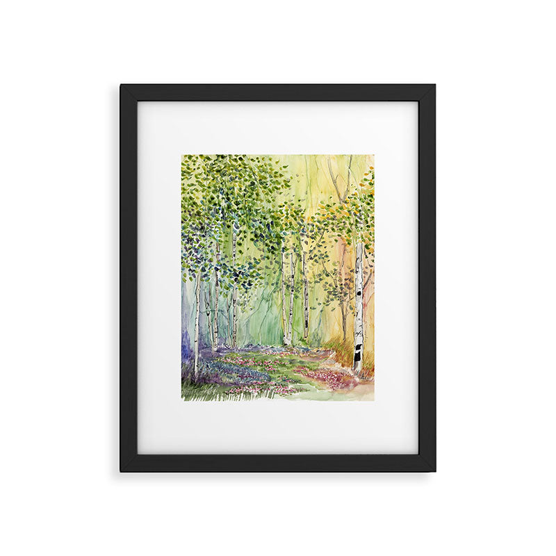 4 season watercolor collection - spring Framed Art Print Gallery Image 6